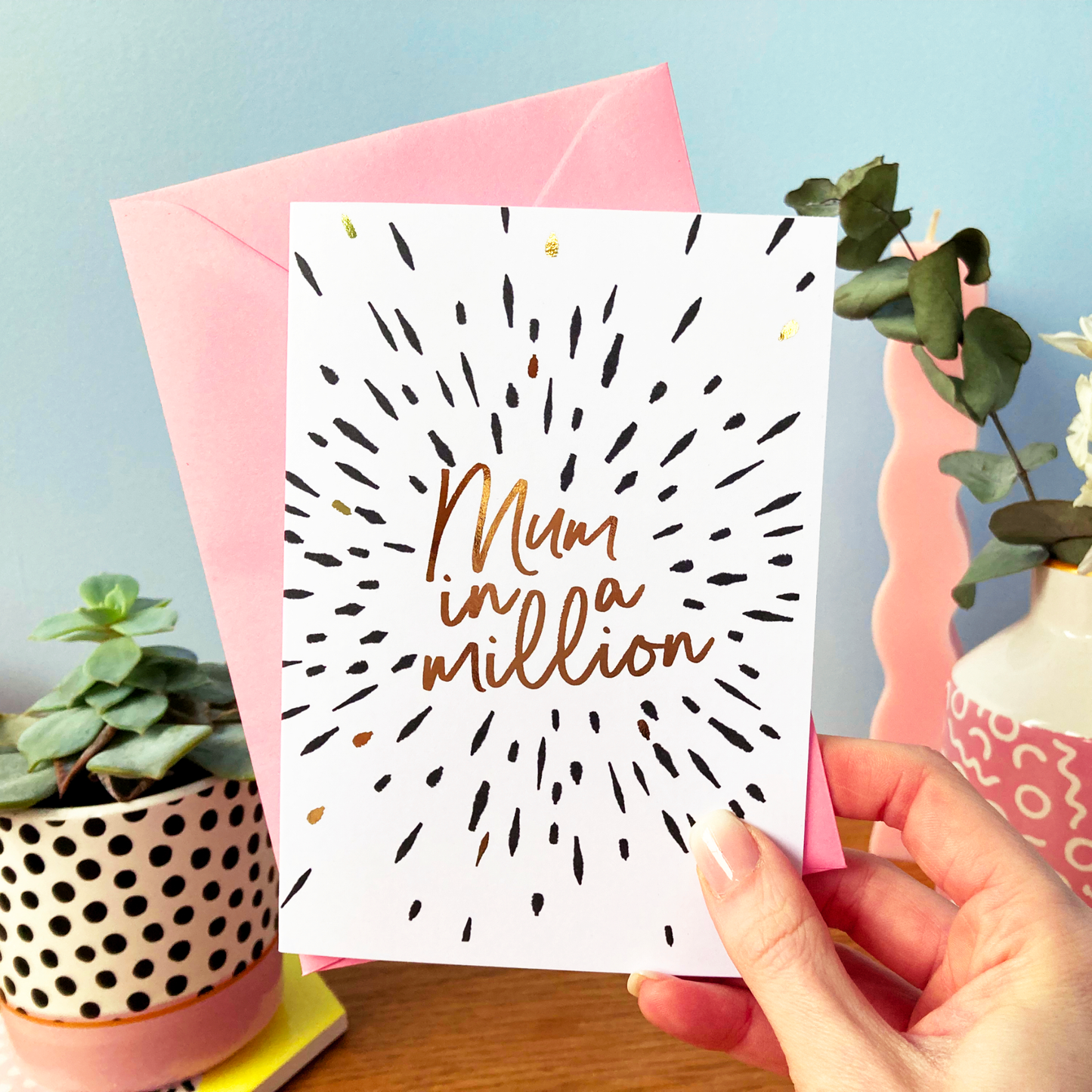 Mum in a Million Gold Foil Card
