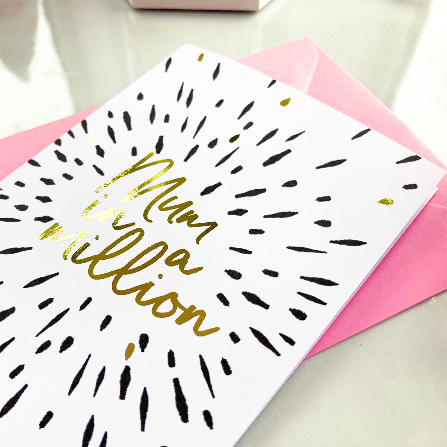 Mum in a Million Gold Foil Card