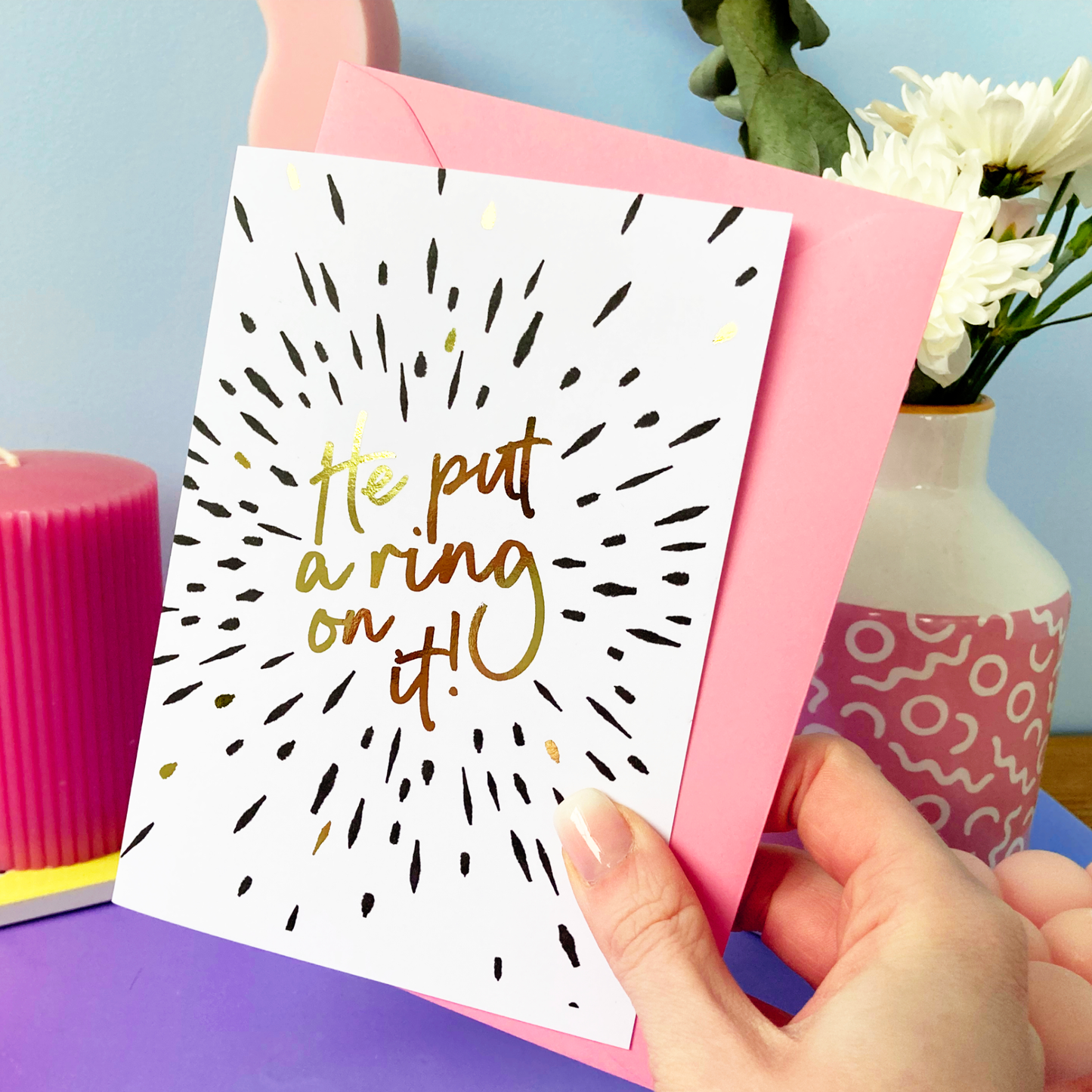 Put a Ring on It Gold Foil Card