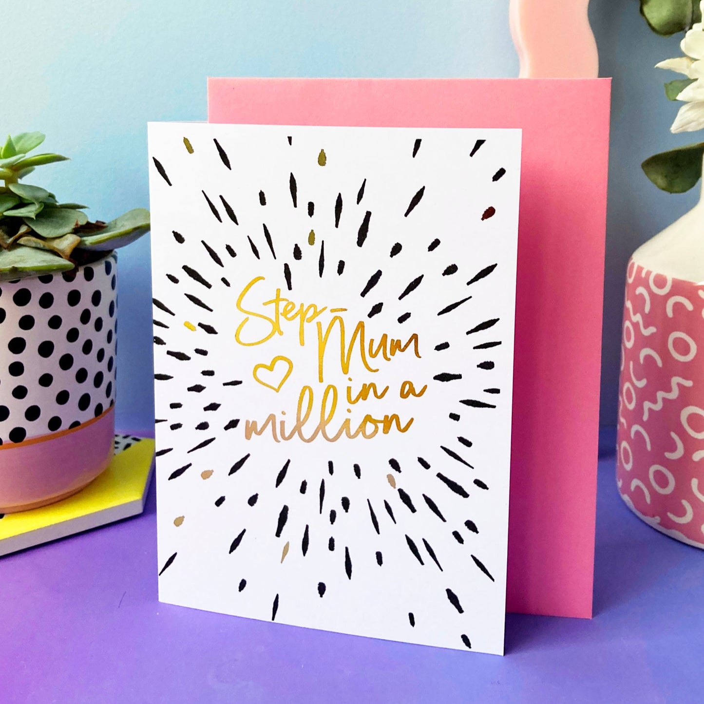 Step-Mum in a Million Gold Foil Card
