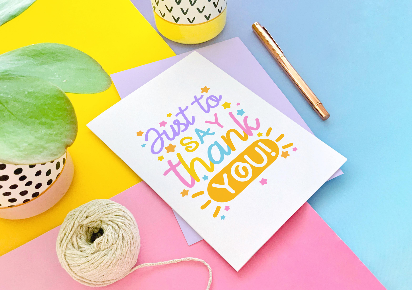 Just to Say Thank You Greeting Card