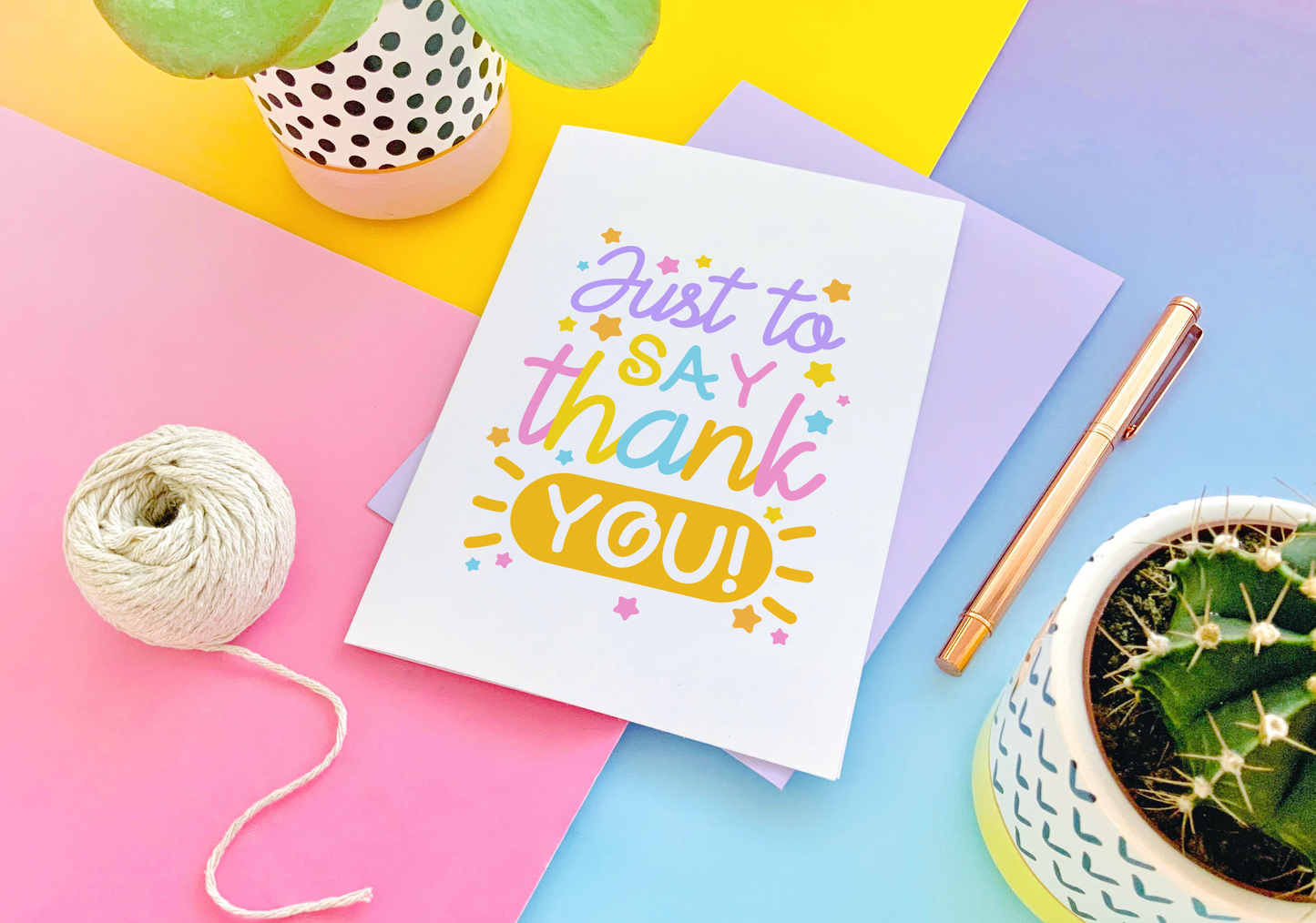 Just to Say Thank You Greeting Card