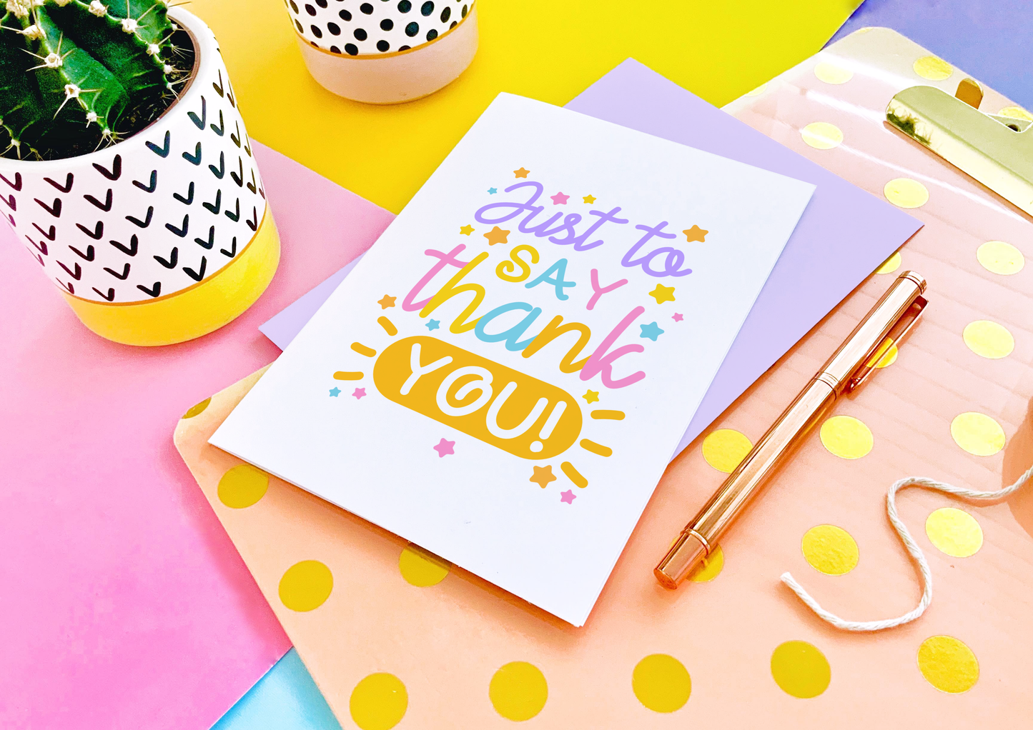 Just to Say Thank You Greeting Card