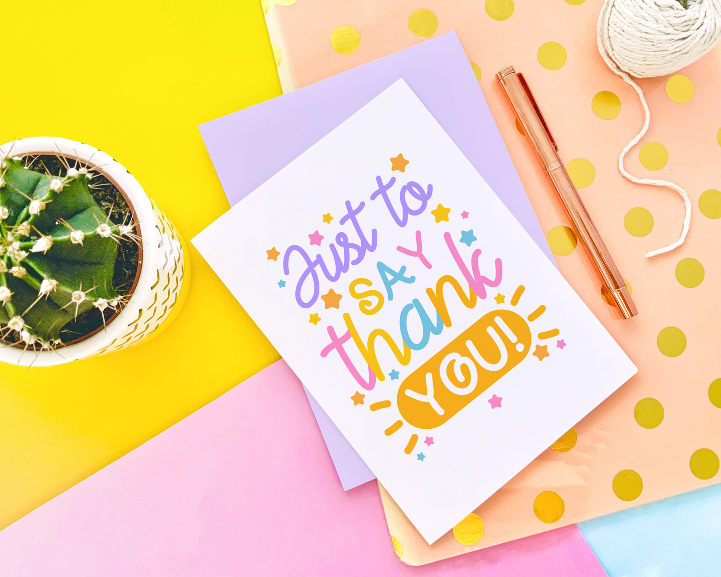 Just to Say Thank You Greeting Card