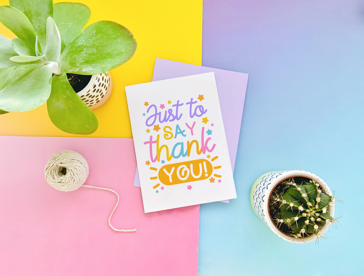 Just to Say Thank You Greeting Card