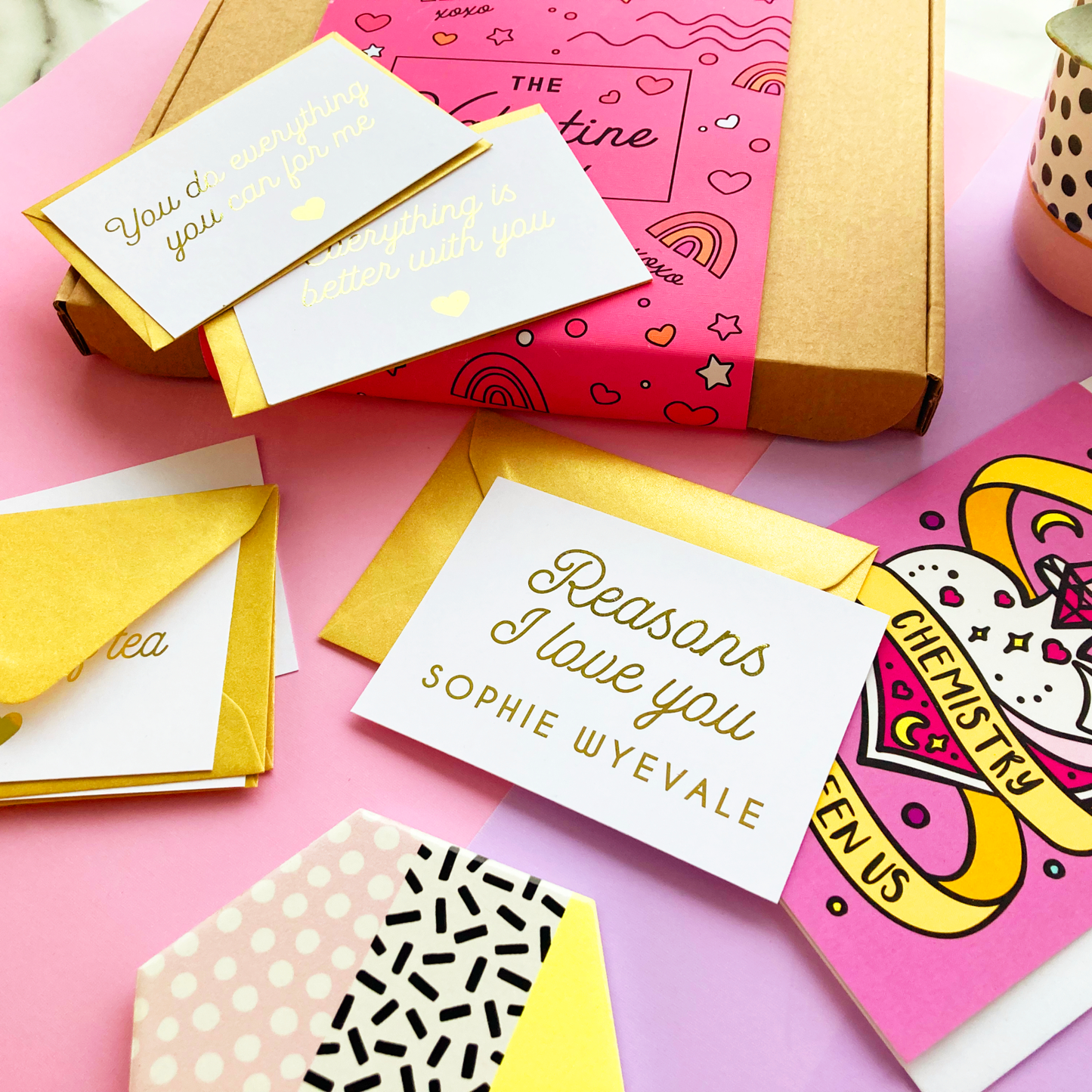 Reasons I Love You Personalised Valentine's Box