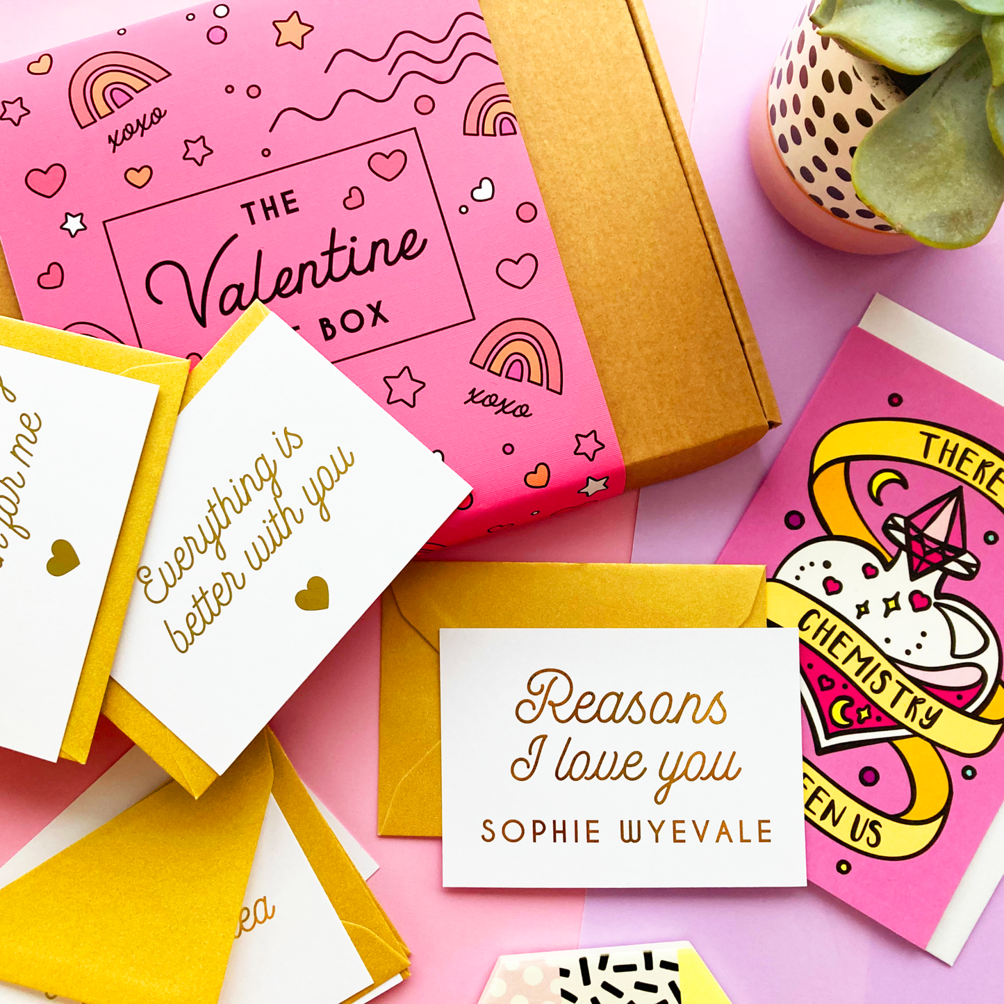 Reasons I Love You Personalised Valentine's Box