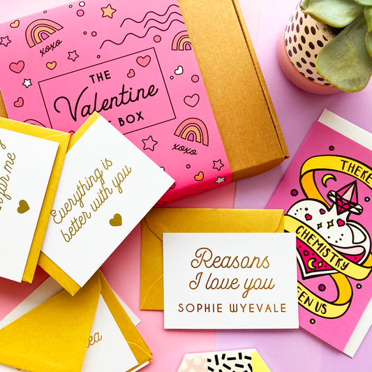 Reasons I Love You Personalised Valentine's Box