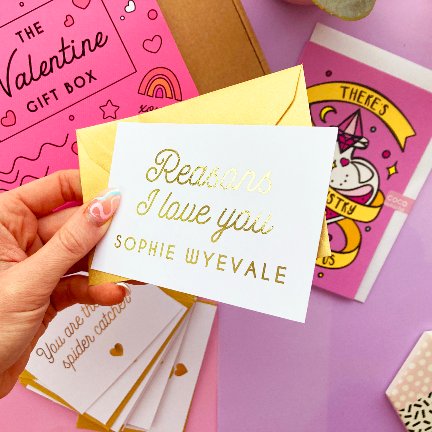 Reasons I Love You Personalised Valentine's Box