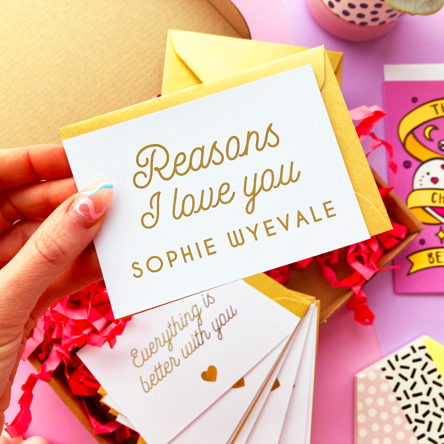 Reasons I Love You Personalised Valentine's Box