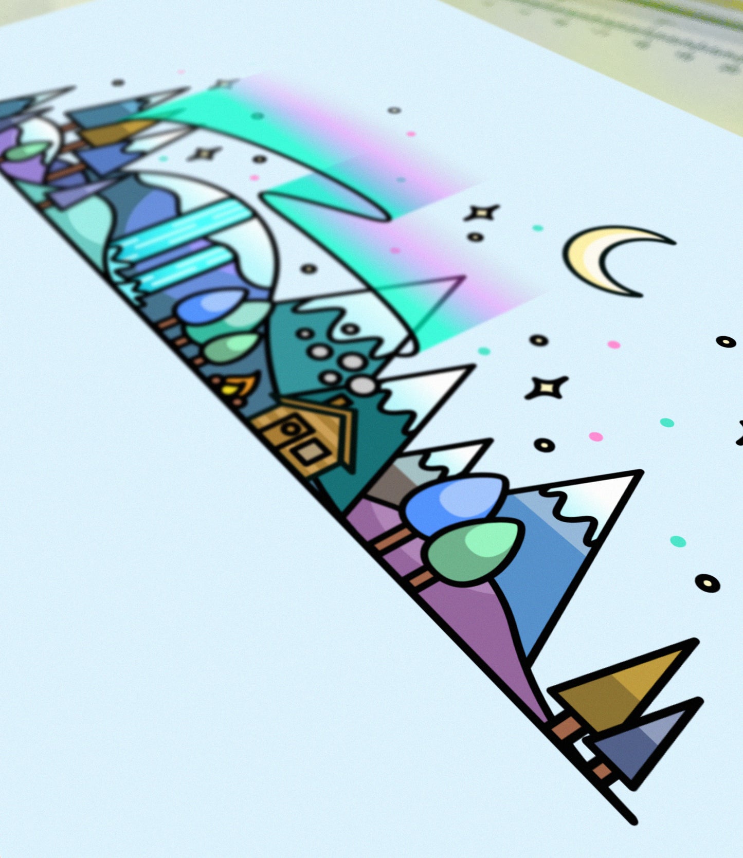 Winter Skyline Wall Art Print