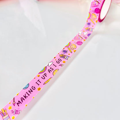 Making it Up as I Go Foil Washi Tape