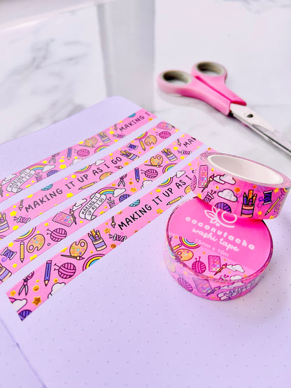 Making it Up as I Go Foil Washi Tape