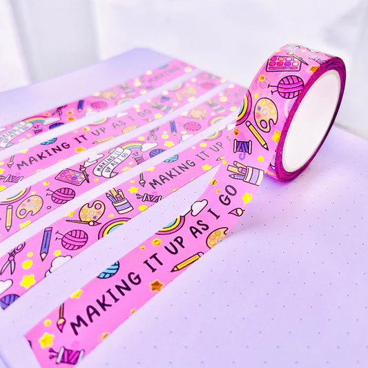 Making it Up as I Go Foil Washi Tape