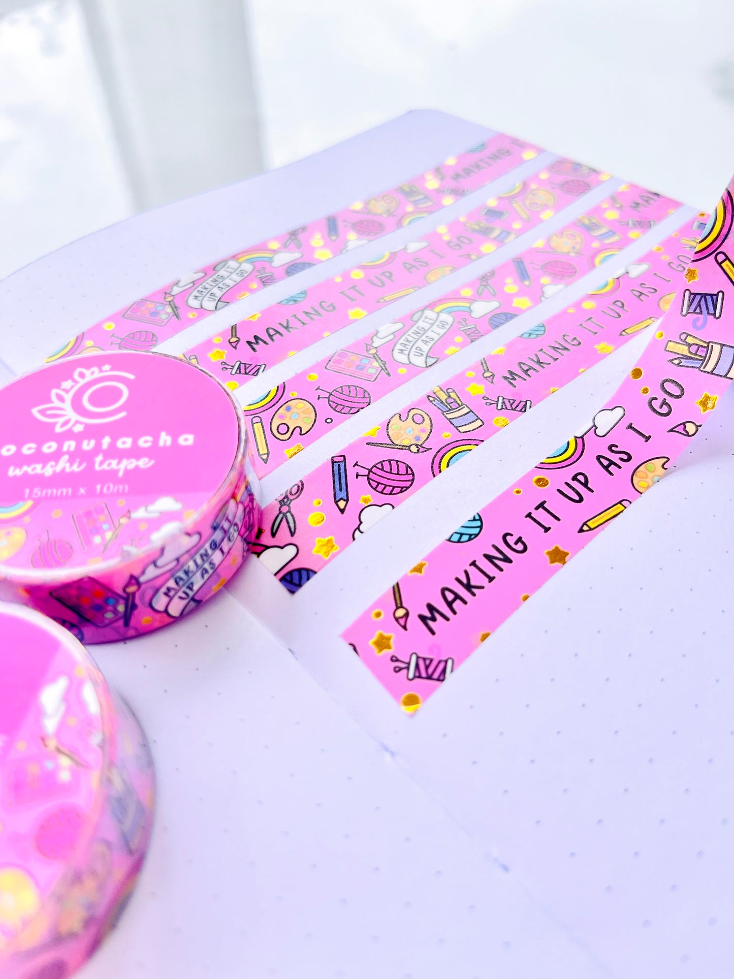 Making it Up as I Go Foil Washi Tape