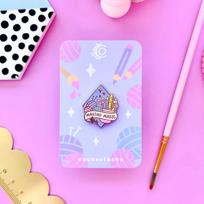 Making Magic Enamel Pin