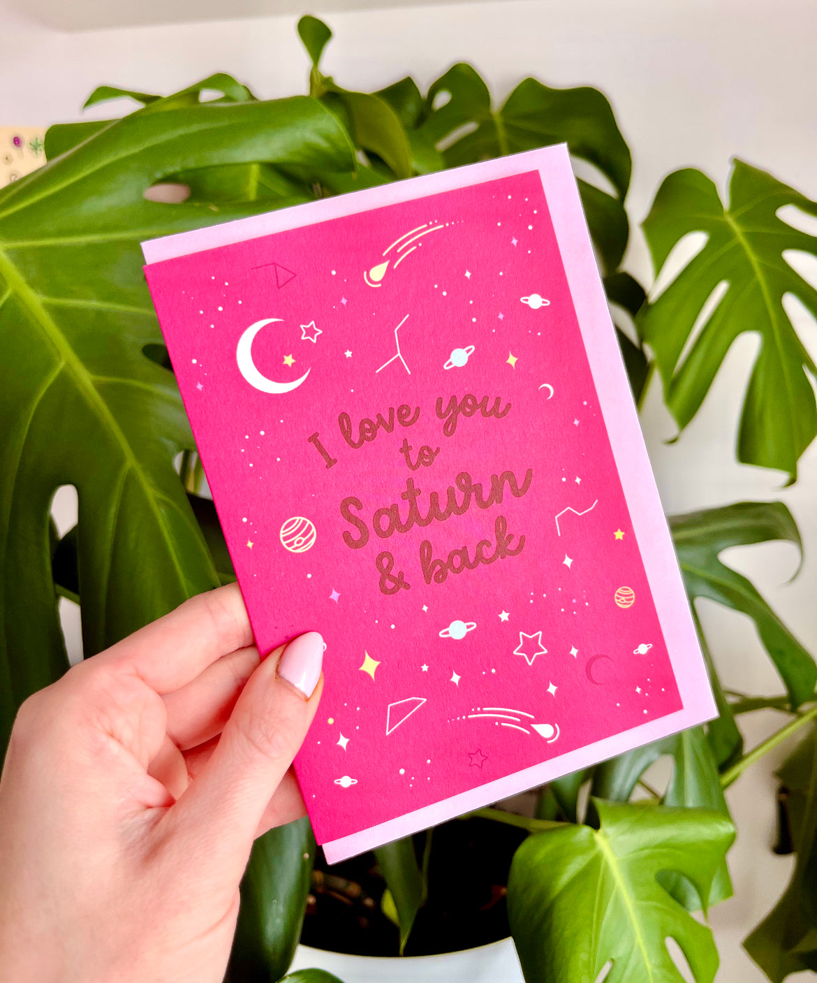 Love You to Saturn Greeting Card