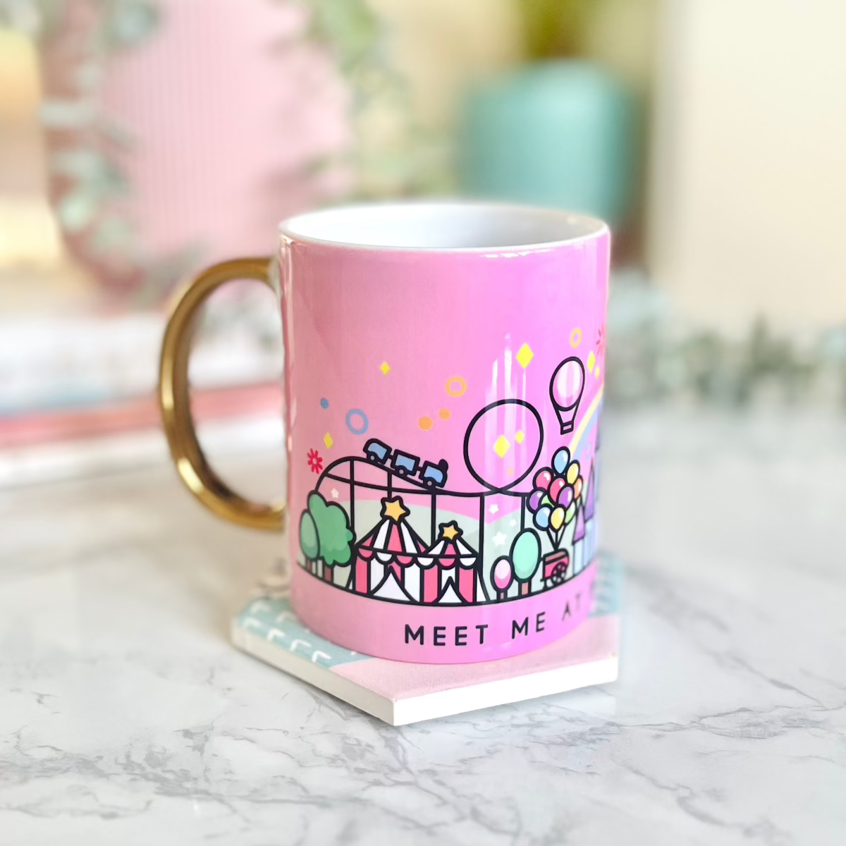 Pink Happy Place Mug