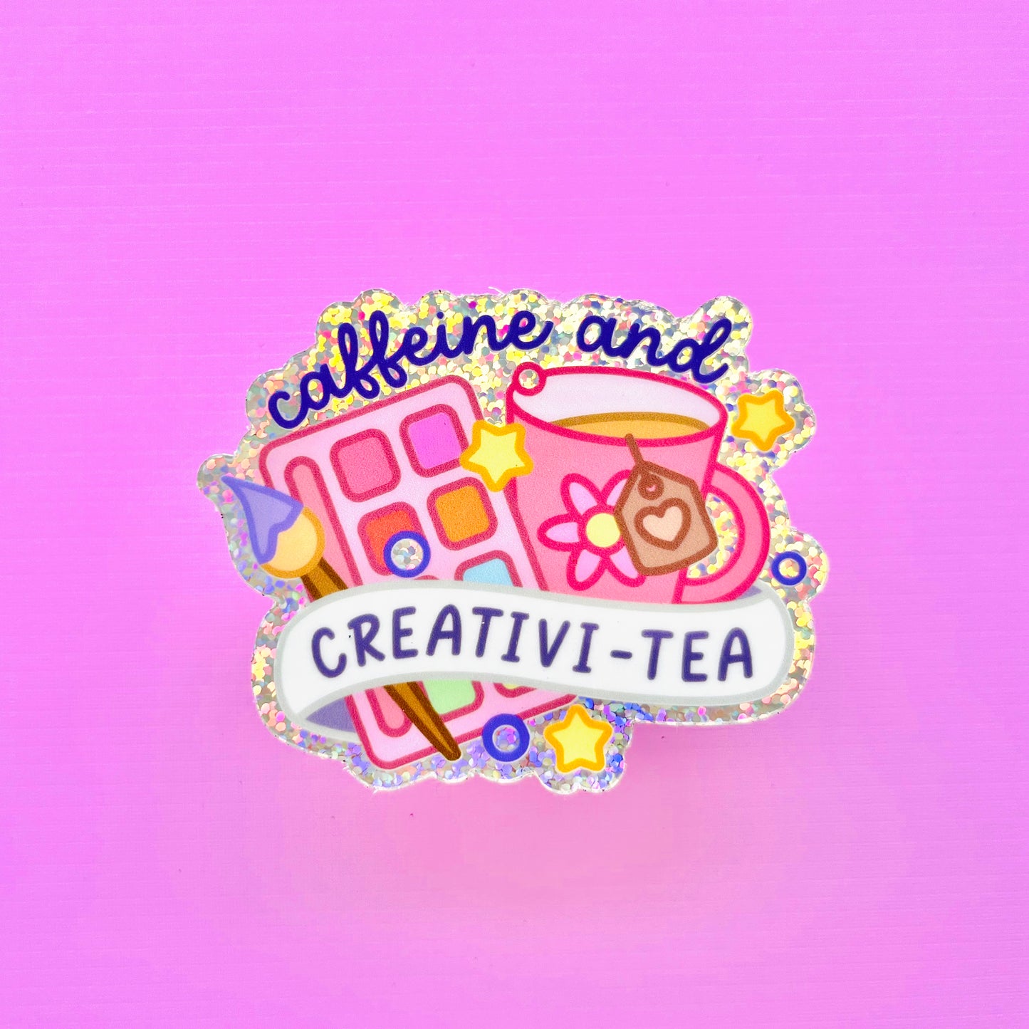 Caffeine and Creativi-tea Sticker