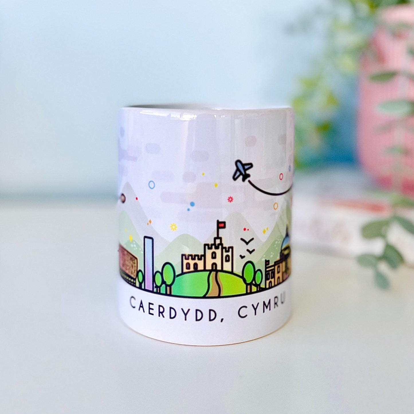 Caerdydd City Skyline Mug