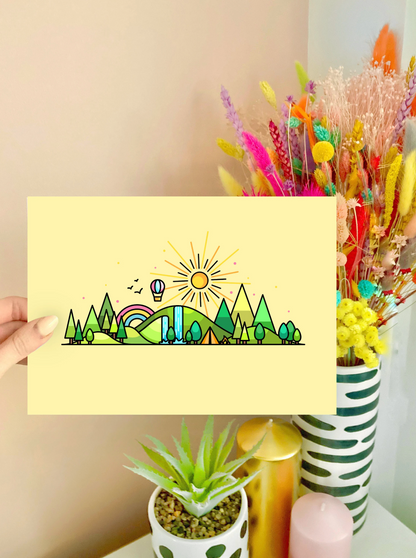 Summer Skyline Wall Art Print