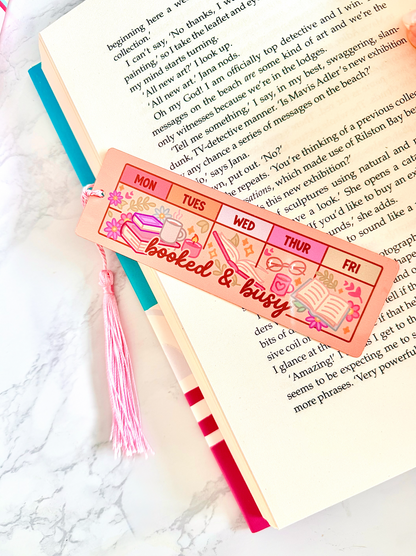 Booked & Busy Bookmark