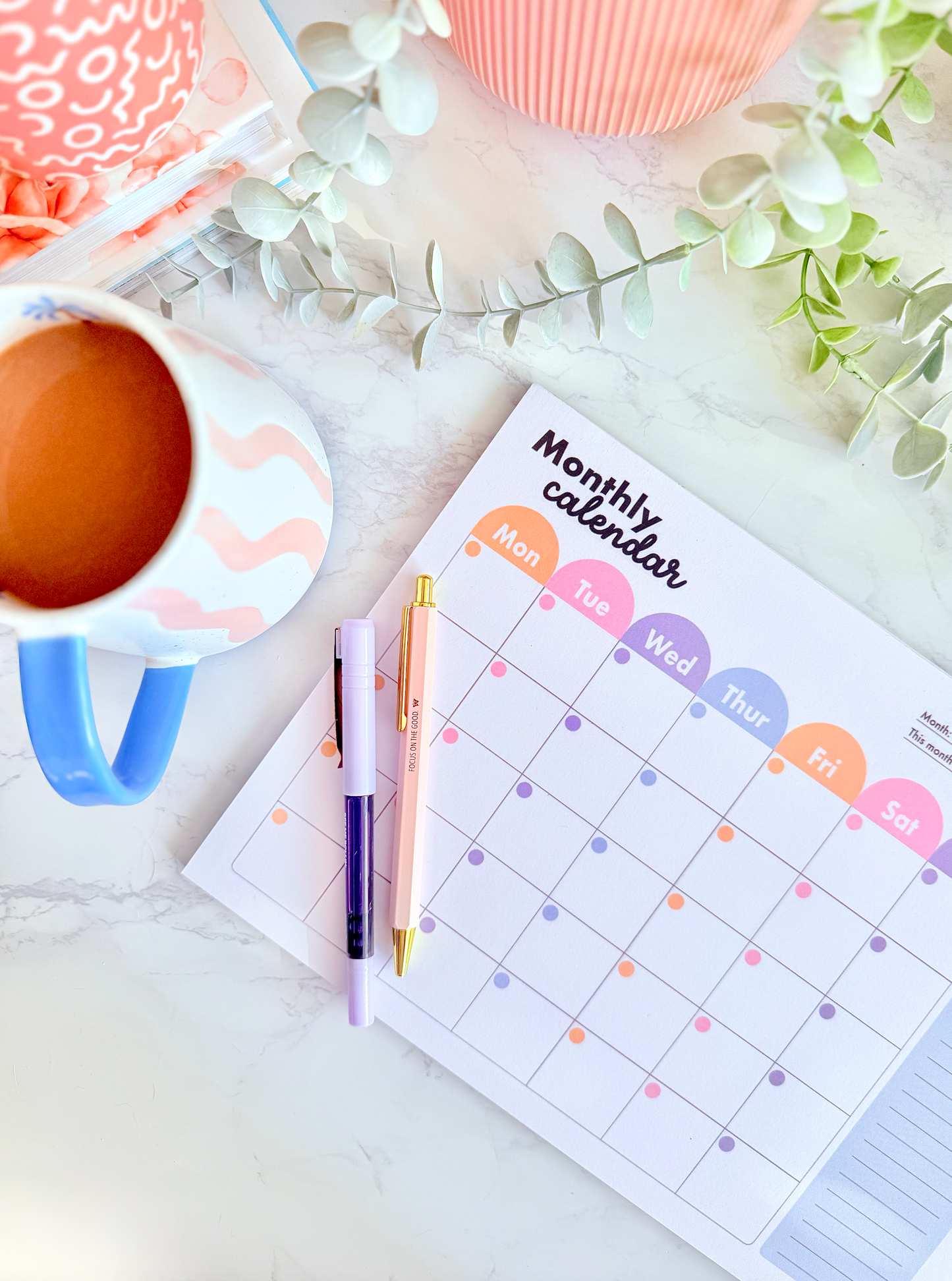 Monthly Desk Pad
