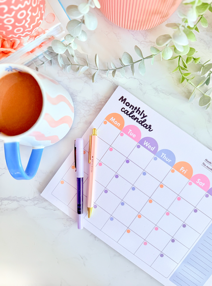Monthly Desk Pad