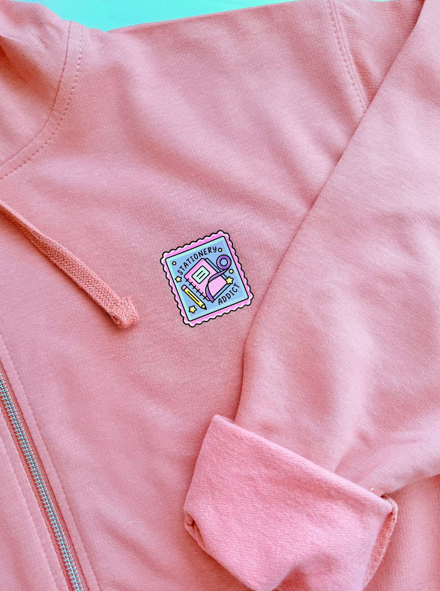 SAMPLE Stationery Addict Cropped Hoodie