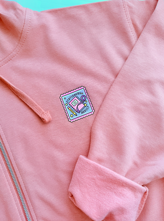 SAMPLE Stationery Addict Cropped Hoodie