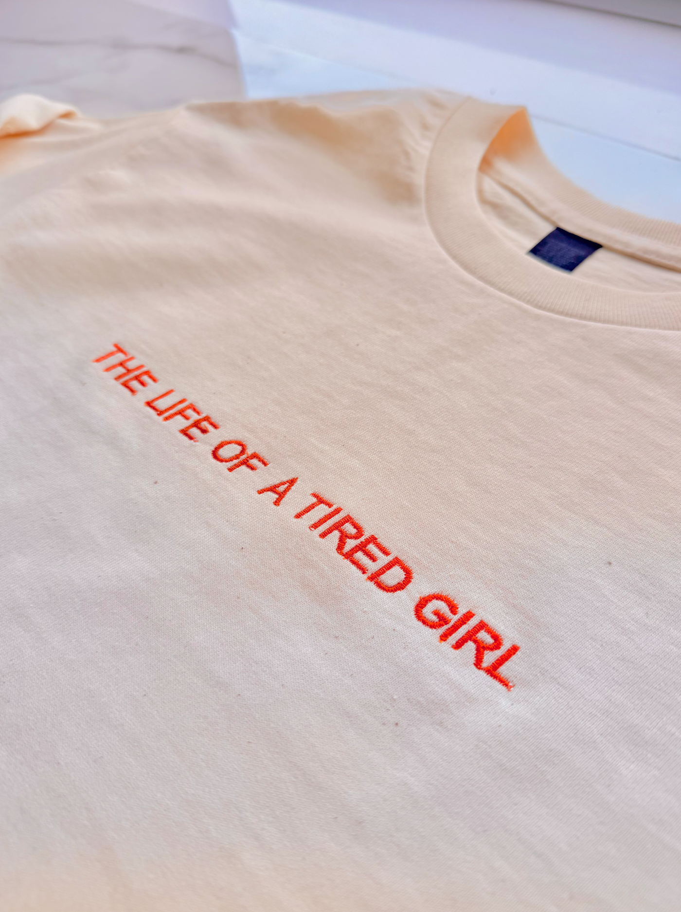 SAMPLE The Life of a Tired Girl Longline T-Shirt