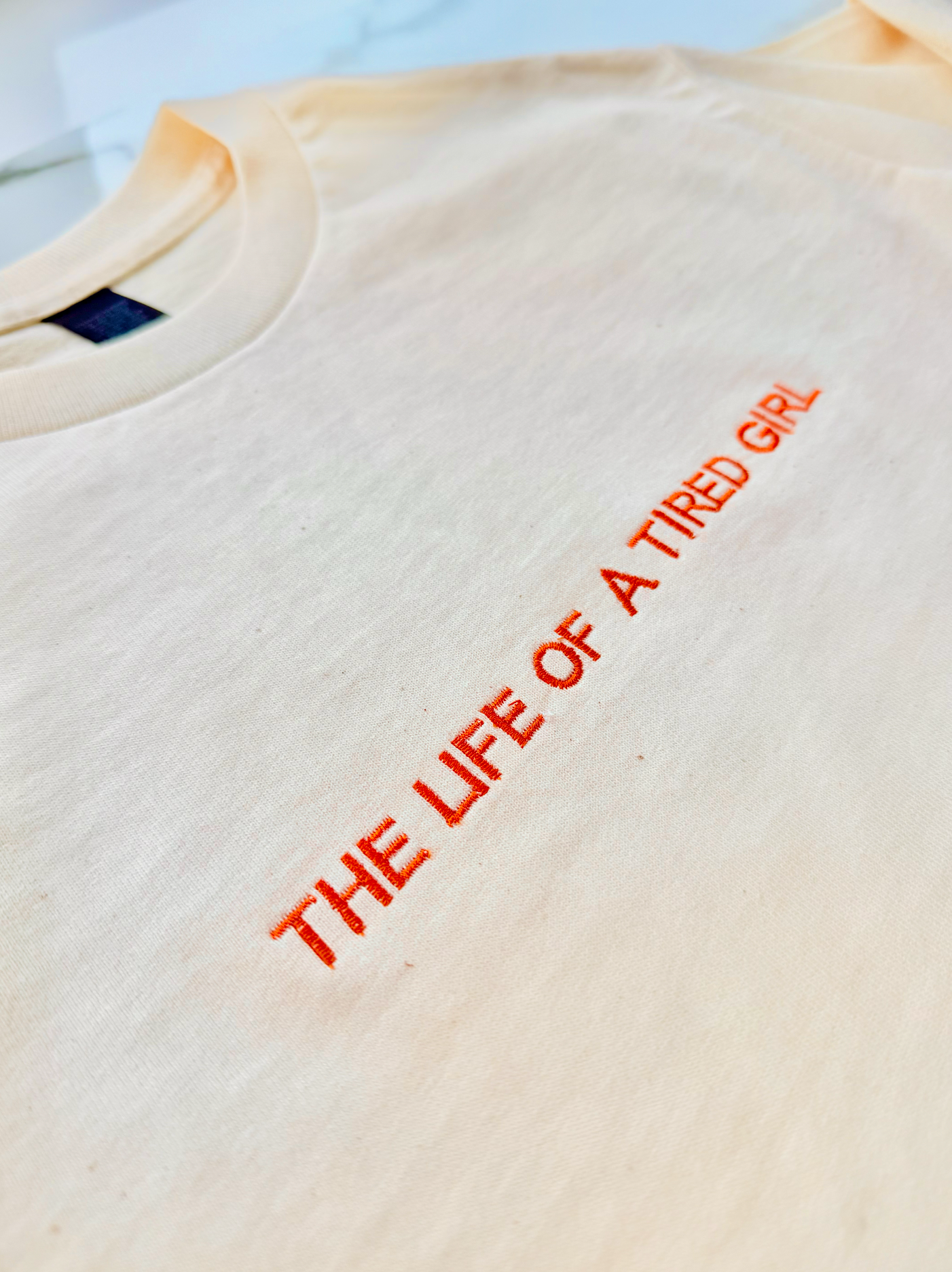 SAMPLE The Life of a Tired Girl Longline T-Shirt