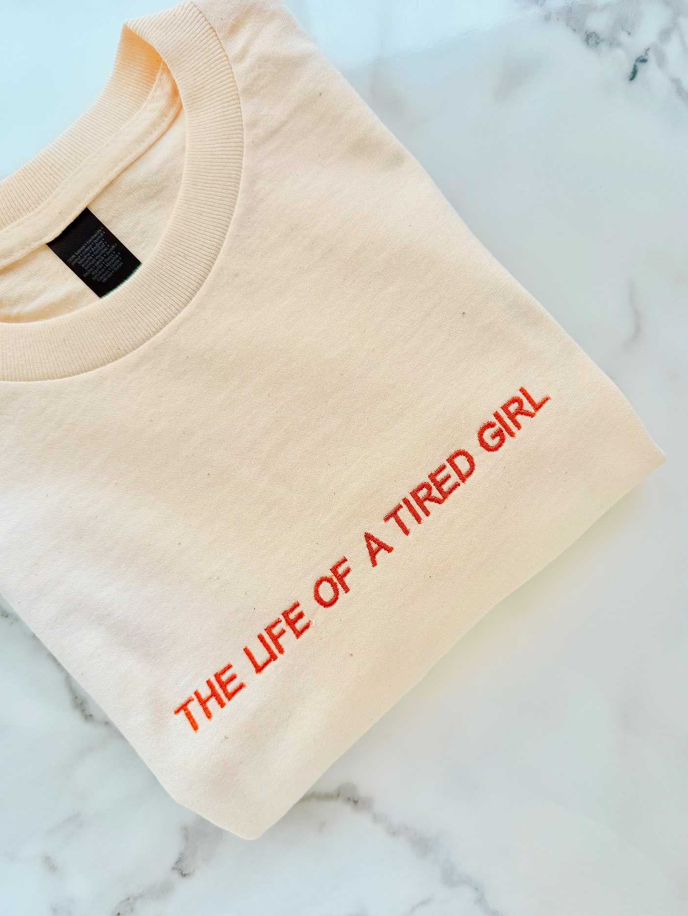 SAMPLE The Life of a Tired Girl Longline T-Shirt