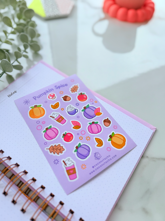 Pumpkin Spice Sticker Sheet