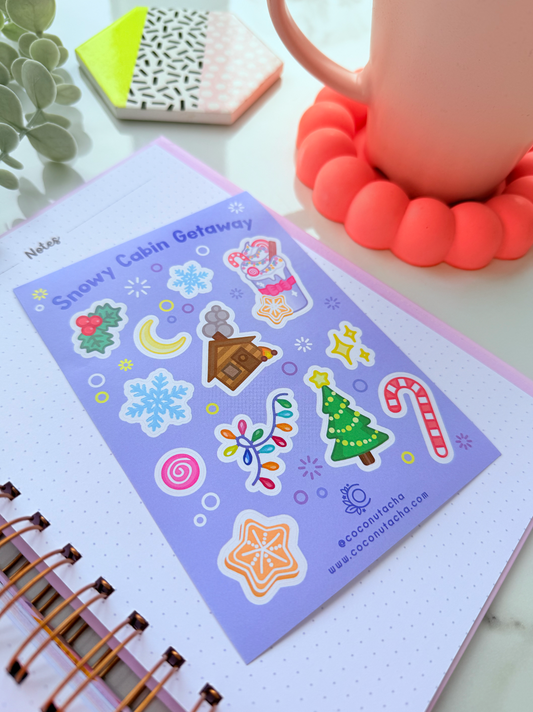 Snowy Getaway Sticker Sheet