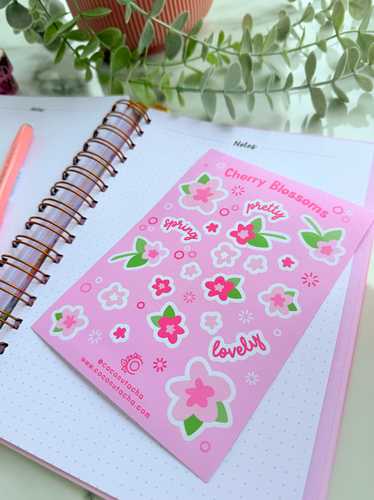 Cherry Blossom Sticker Sheet