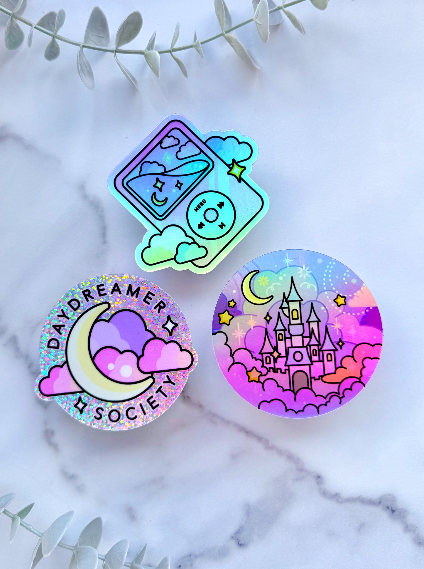 Fairytale Castle Holographic Sticker