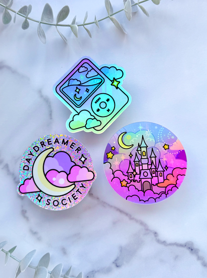 Fairytale Castle Holographic Sticker