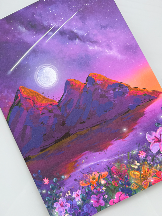 SECONDS Three Cliffs Bay Art Print