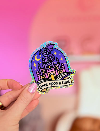 Once Upon a Time Glitter Sticker