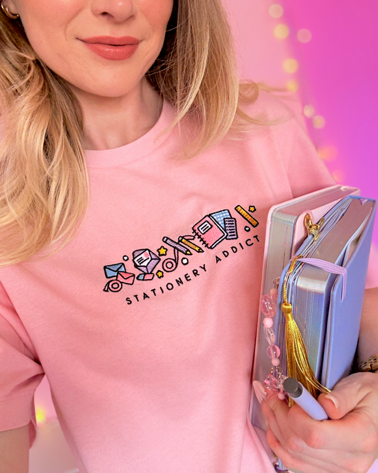 Stationery Addict Longline T-Shirt