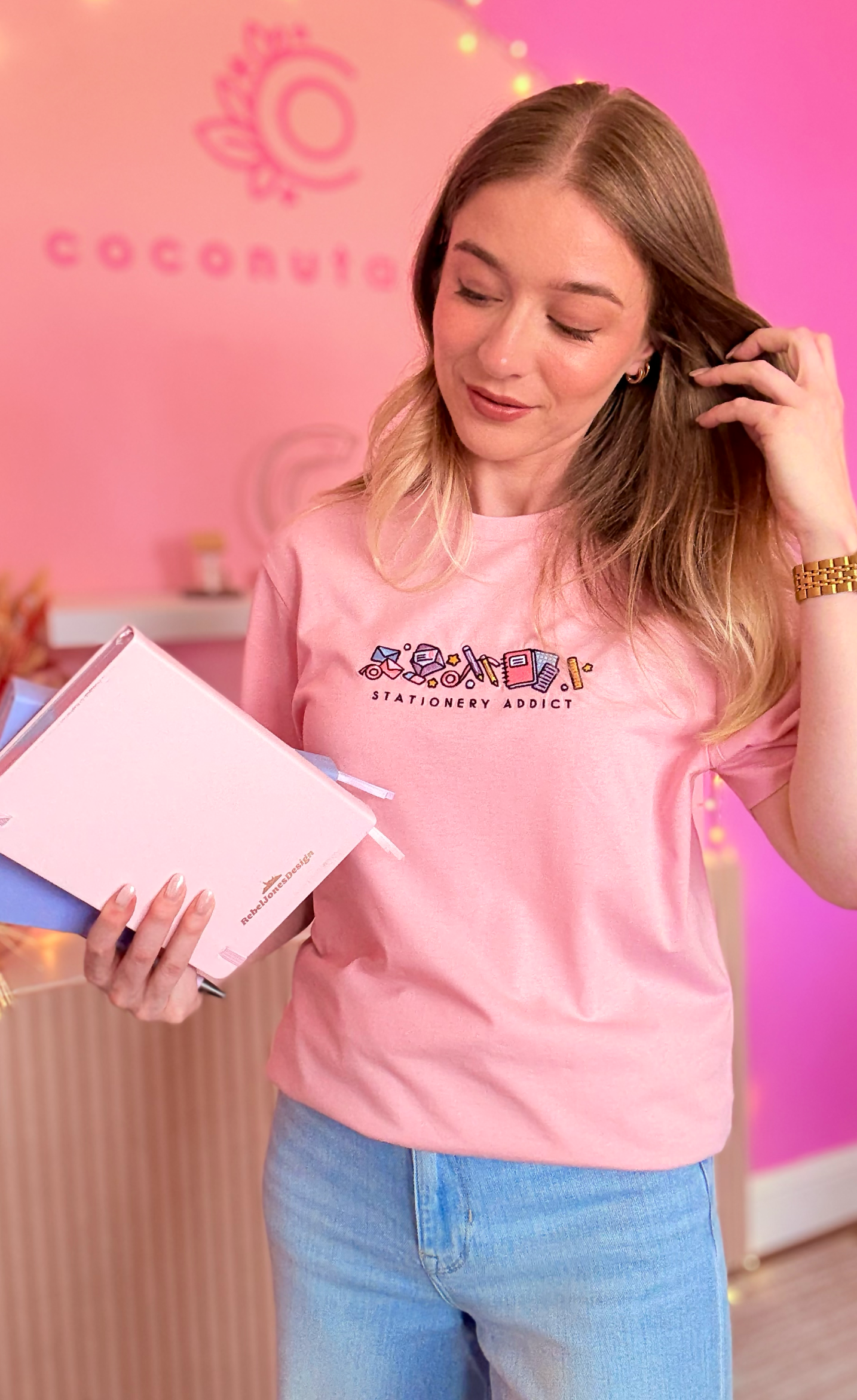 Stationery Addict Longline T-Shirt