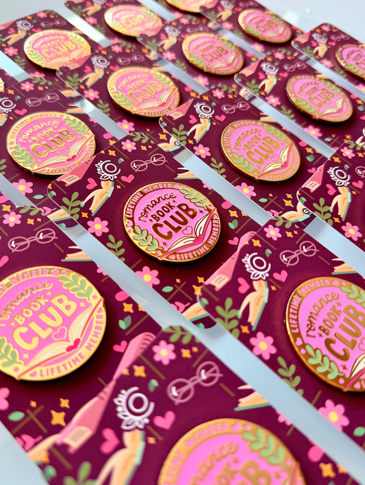Romance Book Club Pin
