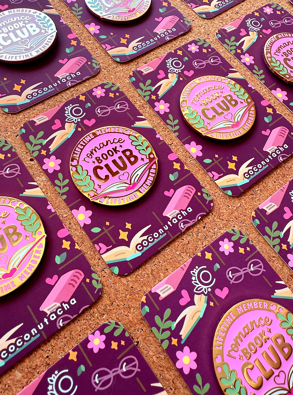 Romance Book Club Pin