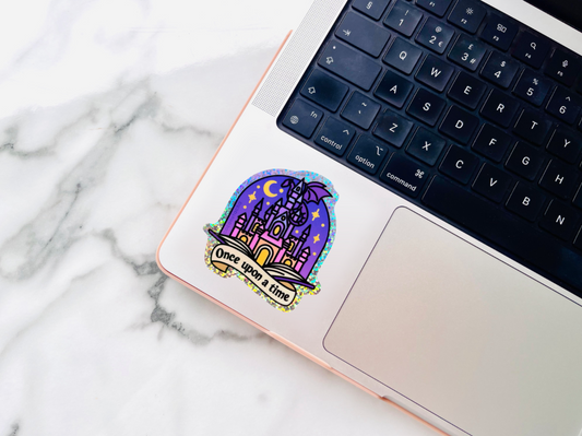 Once Upon a Time Glitter Sticker