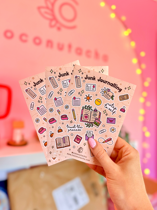 Junk Journalling Sticker Sheet