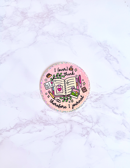 Journal Glitter Sticker