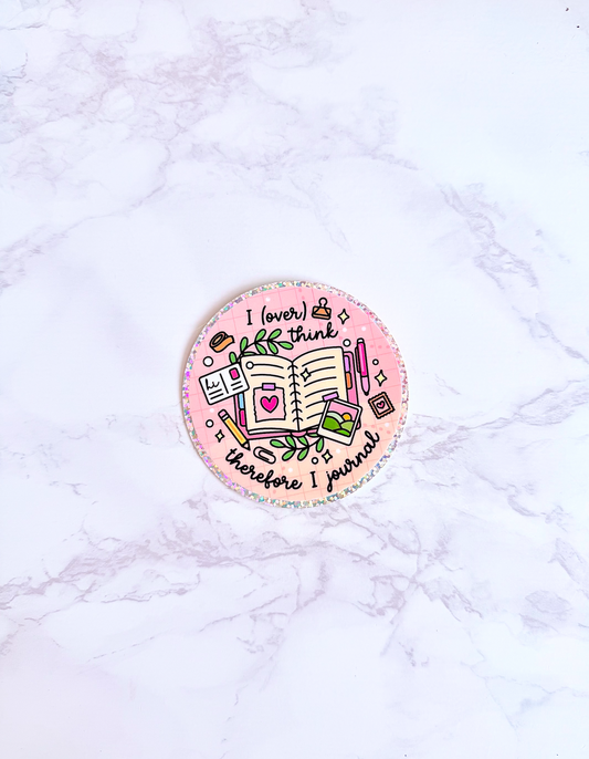 Journal Glitter Sticker