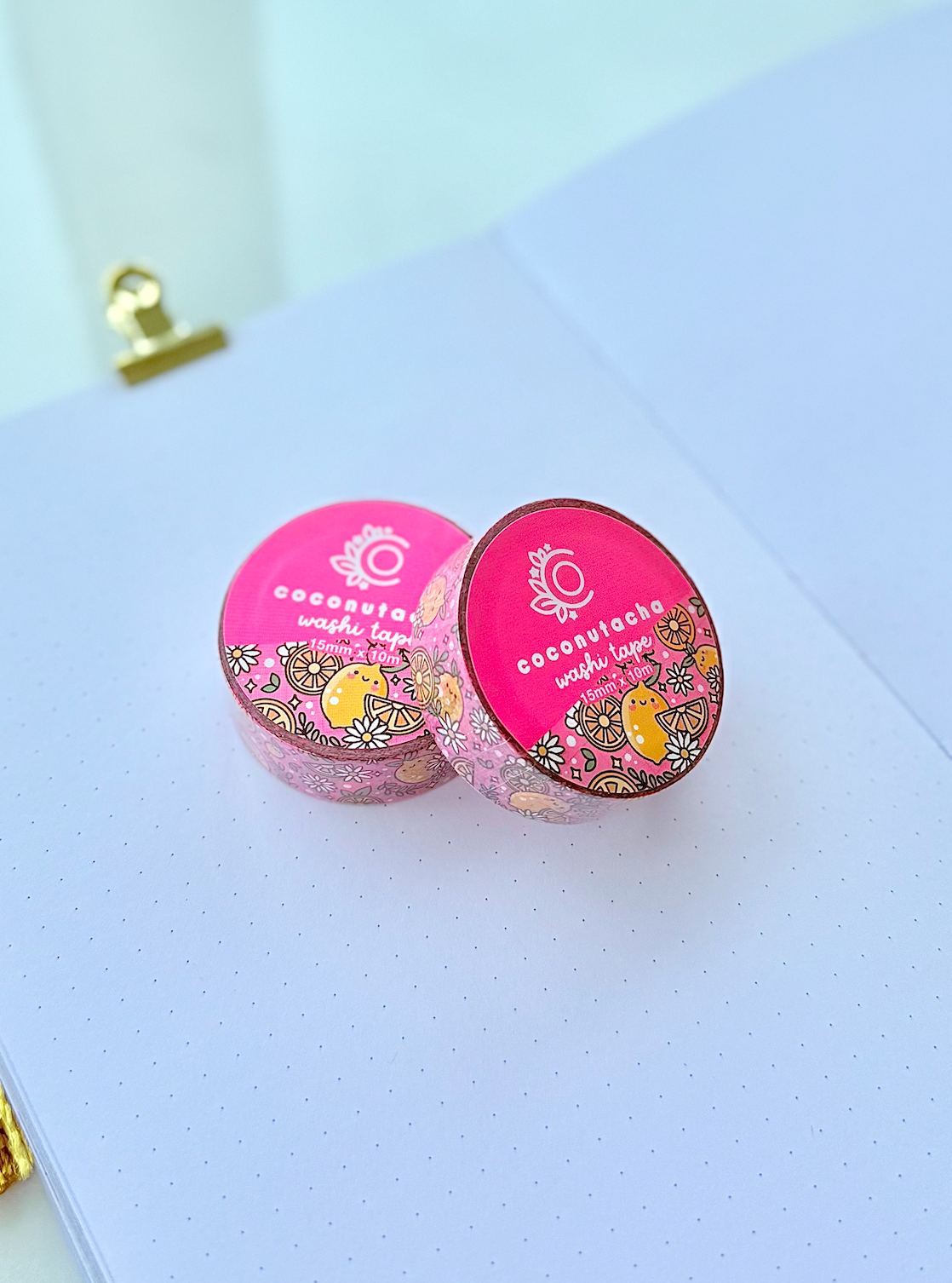 Pink Lemon Washi Tape