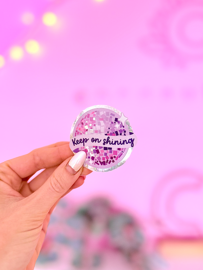 Disco Ball Glitter Sticker